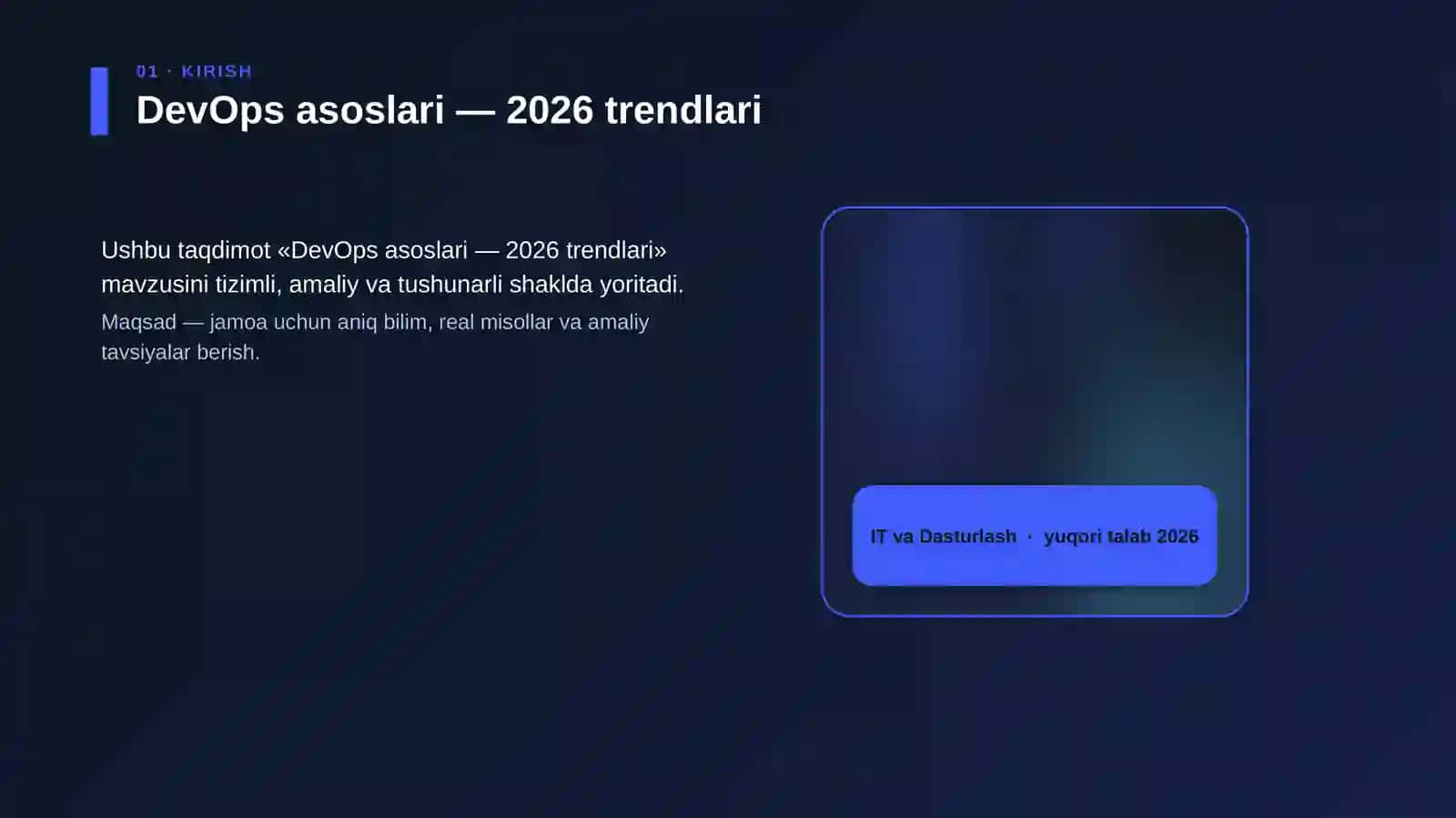 DevOps asoslari — 2026 trendlari 4