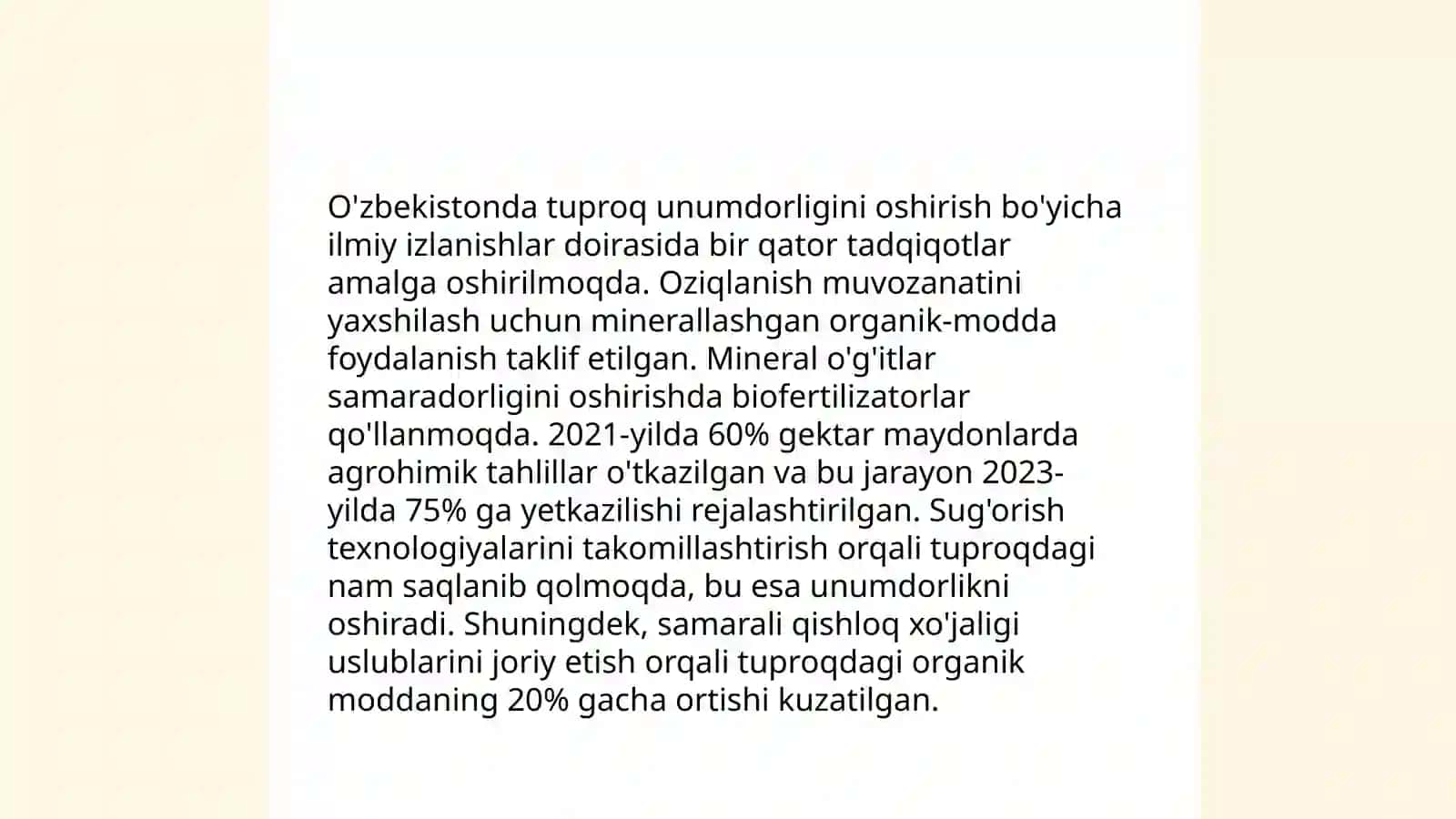 Tuproqlarni tatbiq etishda uzbek olimlarini hissasi 4