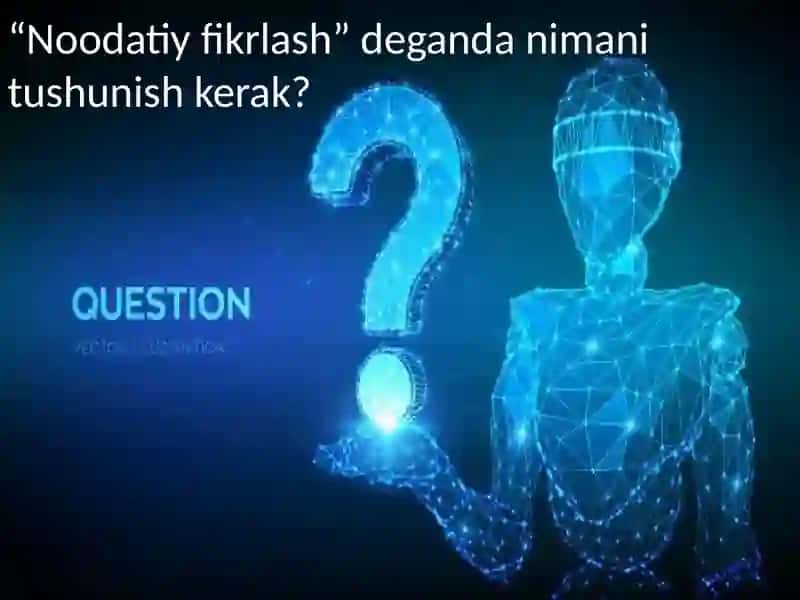 Fan “Kreativ fikrlash” 4