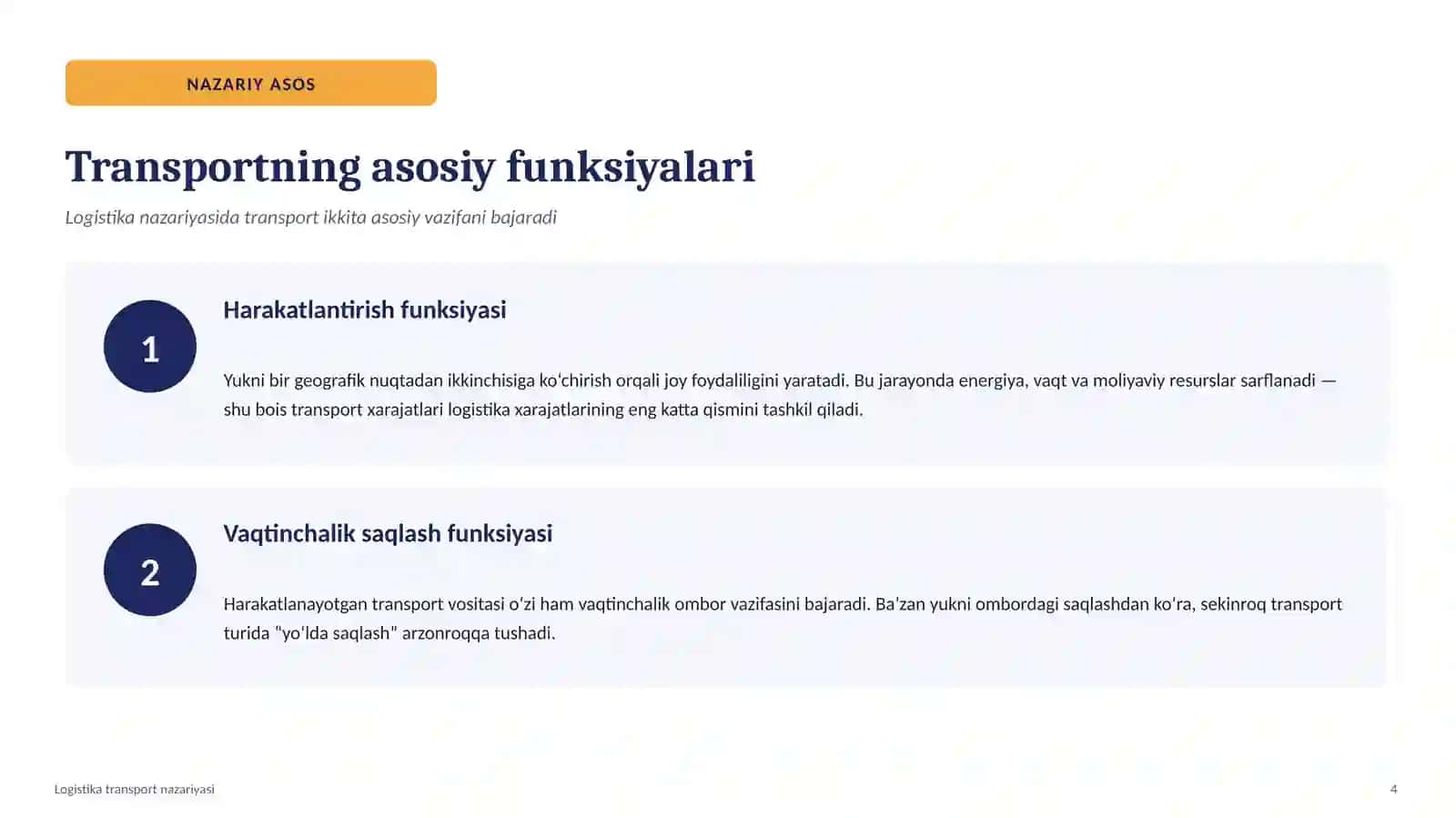 Logistika transport nazariyasi 4