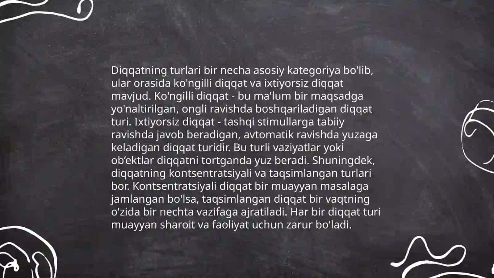 Diqqat, xotira va ularning turlari 4
