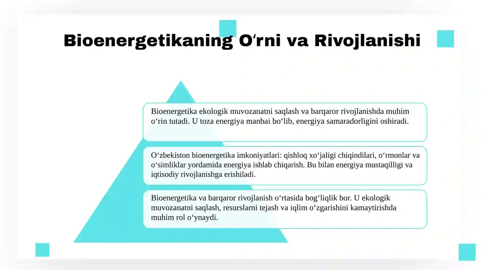 Oʻzbekiston bioenergetika sanoatini rivojlantirish strategiyasi 4
