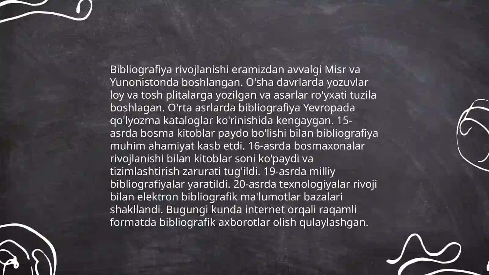 Bibliografiya tarixi bibliografiya tushunchasi kelib chiqishi 4