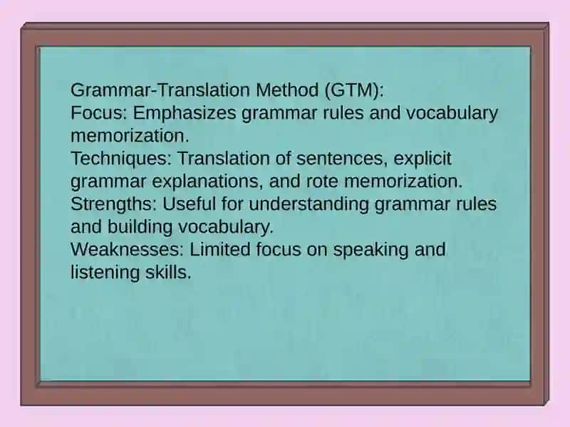Exploring the differeces between language teaching methods 4