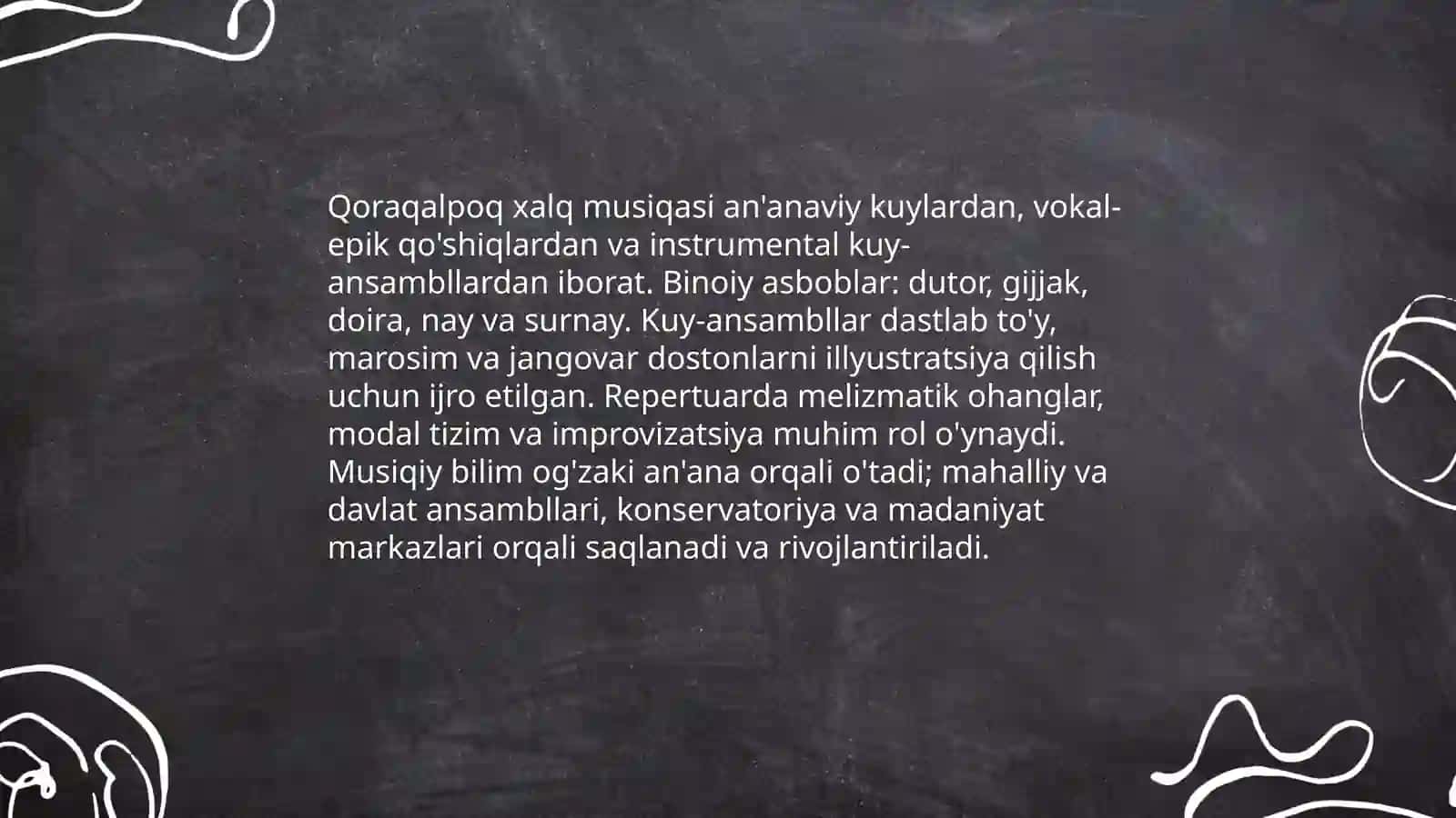 Qoraqalpog'iston madaniyati 4