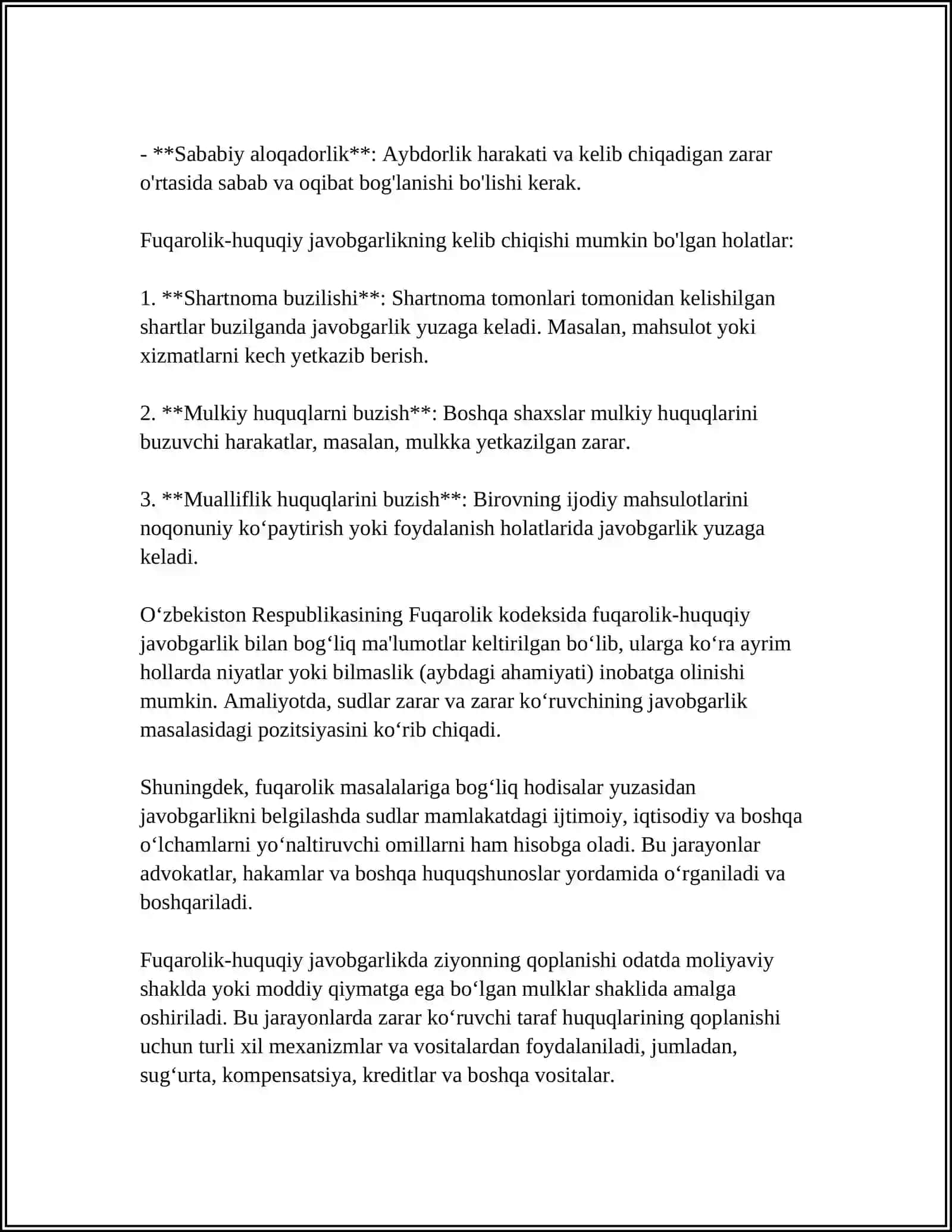 YURIDIK JAVOBGARLIK TURLARI 4