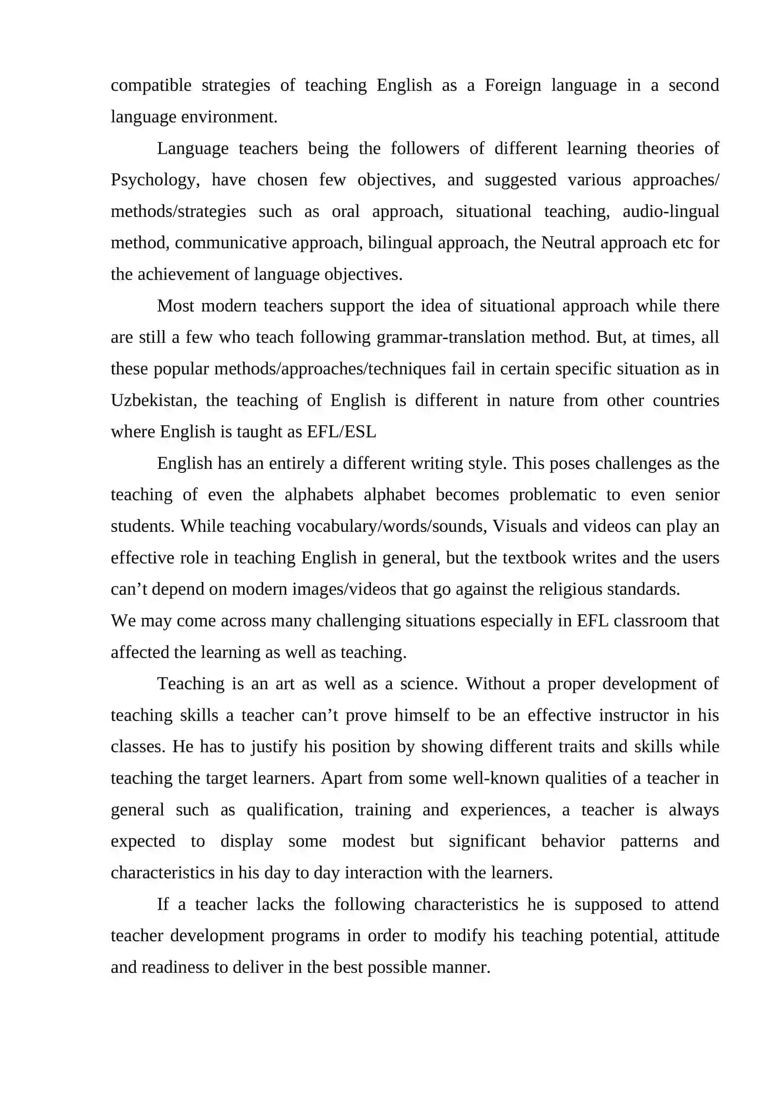 THE CHALLENGES OF TEACHING AT SENIOR CLASSES 4