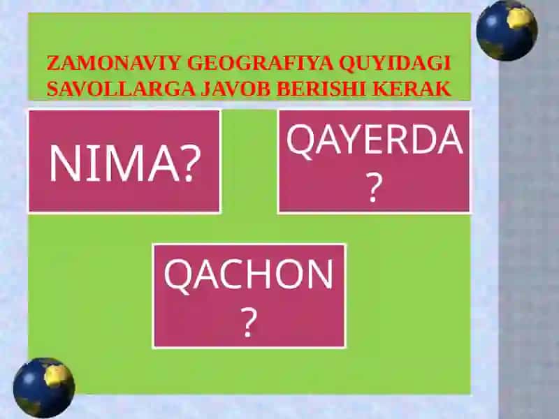 Geografiya fanidagi zamonaviy darslar 4
