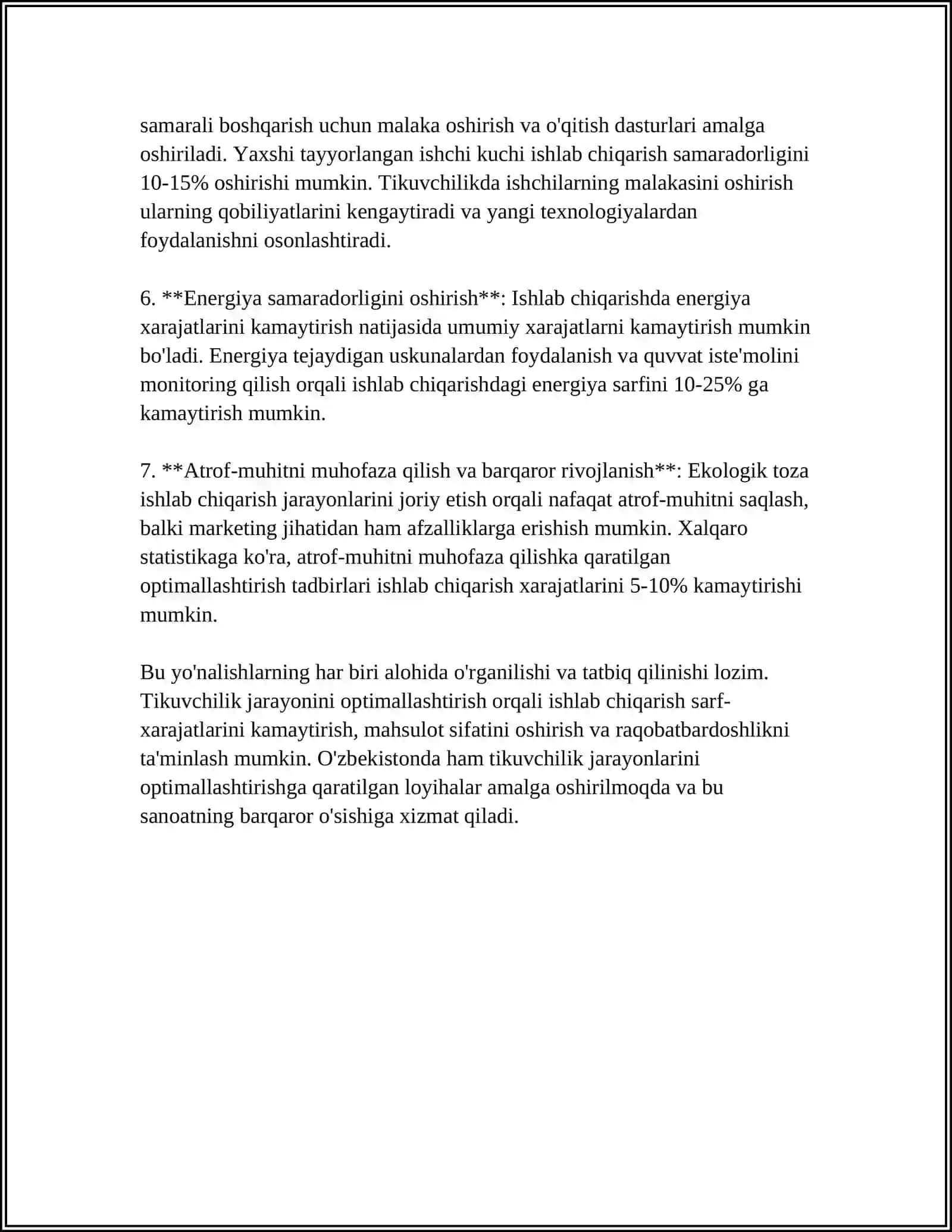 KLASTER TIZIMIDAGI "BO'STON CLUSTER" MCHJDA 17 TA ZAMONAVIY TRIKOTAJ MASHINALARI OʻRNATILGAN KORXONA SINOV LABORATORIYASINI QAYTA LOYIHALASH 4