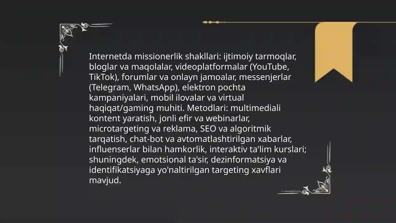 Kibermakonda din, missionerlik va uning ijtimoiy xavfi 4