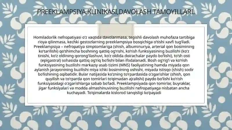 Homiladorlikdavridagi gipertenziv holatlar 4