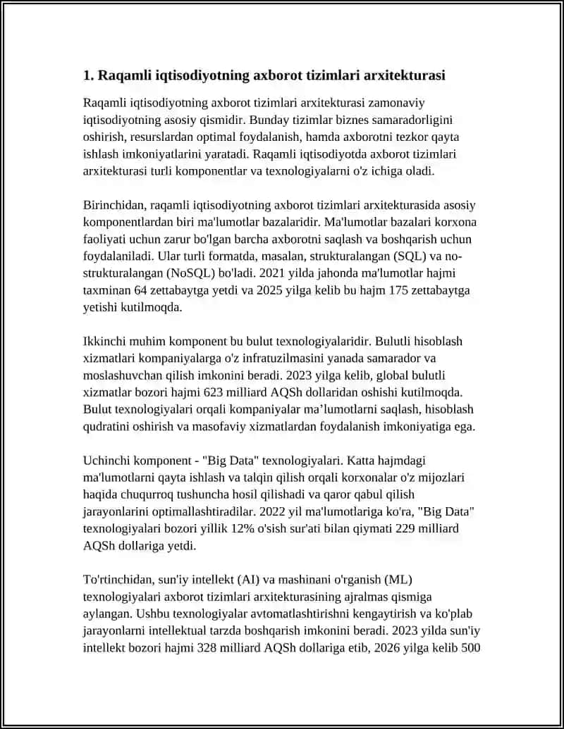 RAQAMLI IQTISODIYOTDA AXBOROT TEXNALOGIYALARI VA TIZIMLARI 4
