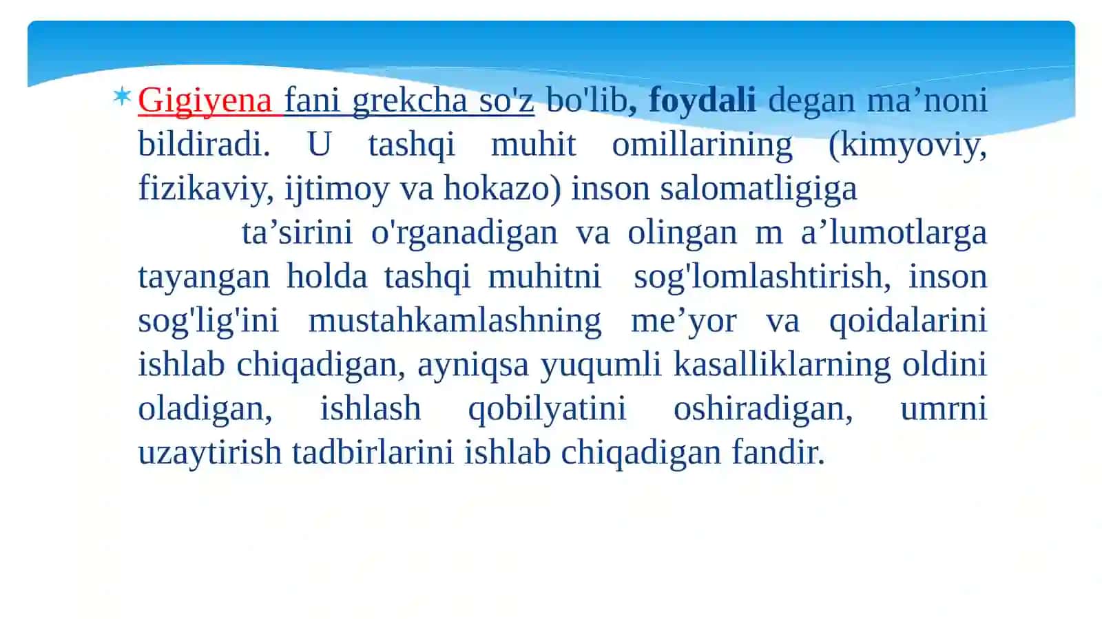 Yoshfiziologiyasi va Gigiyanasi 4