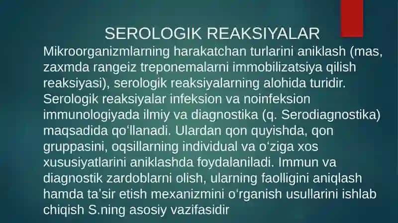 SEROLOGIK REAKSIYALAR 4