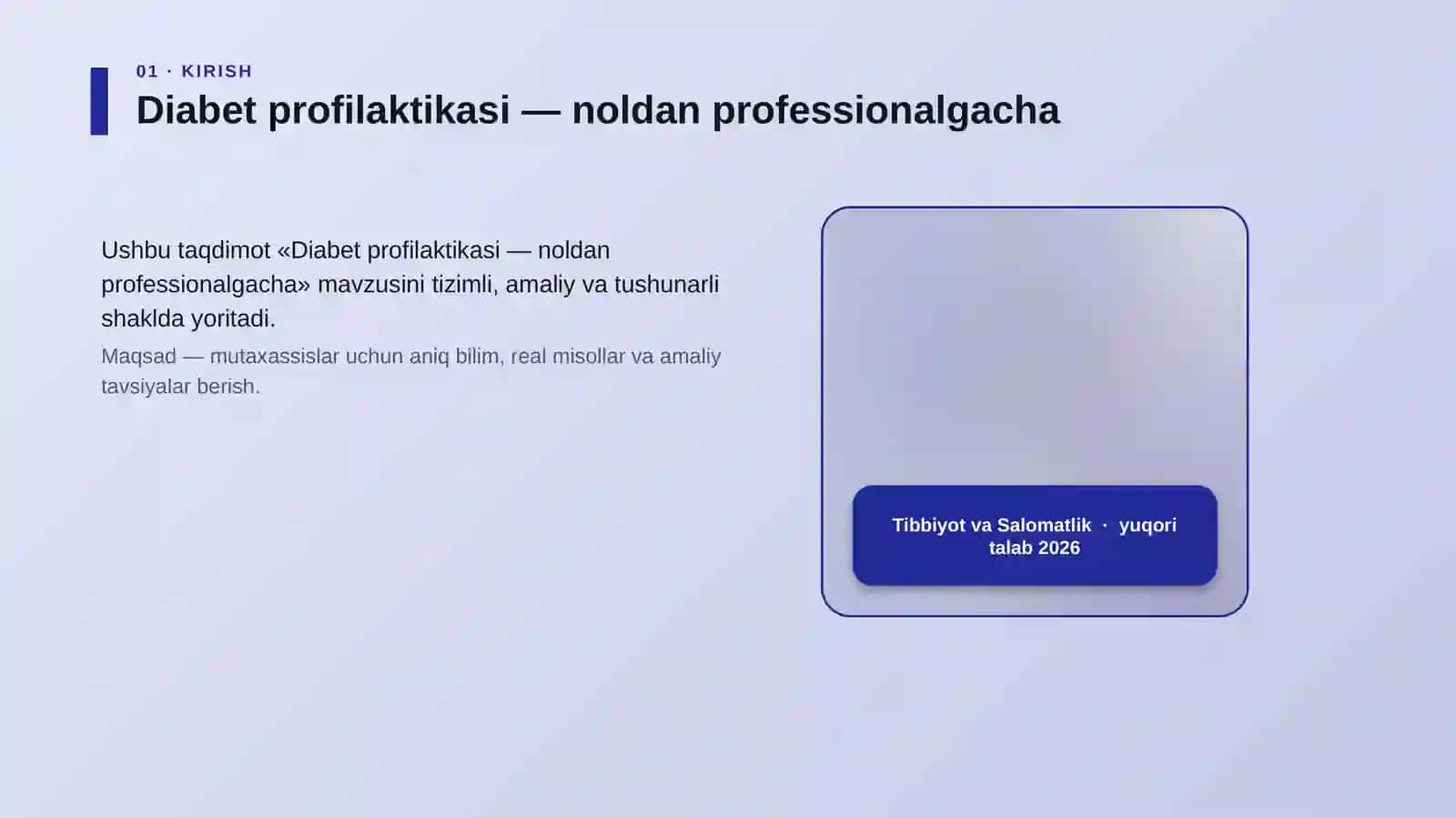 Diabet profilaktikasi — noldan professionalgacha 4