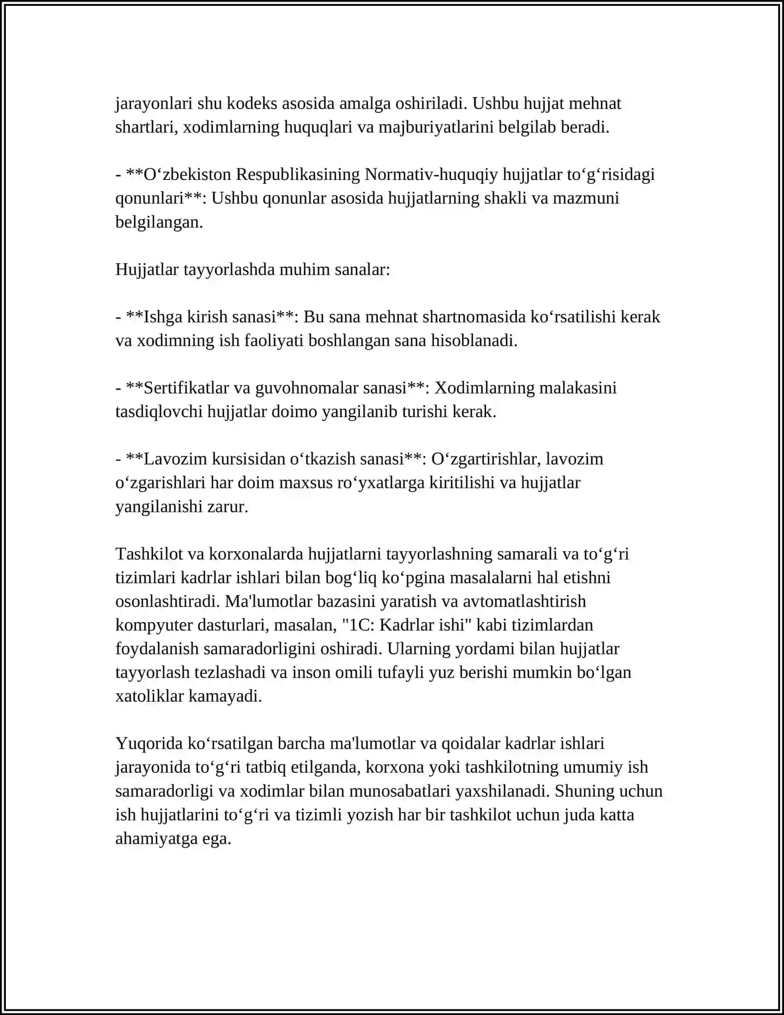 Hujjatlar ustida ishlash tartiboti 4