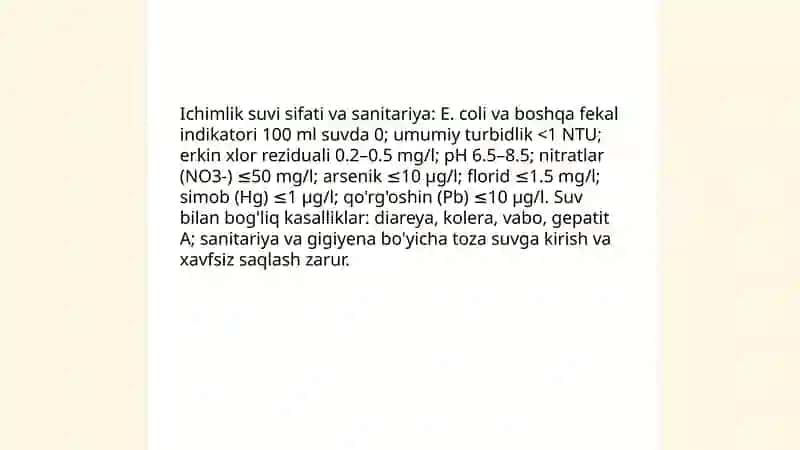 Ekologiya va aholi salomatligi 4