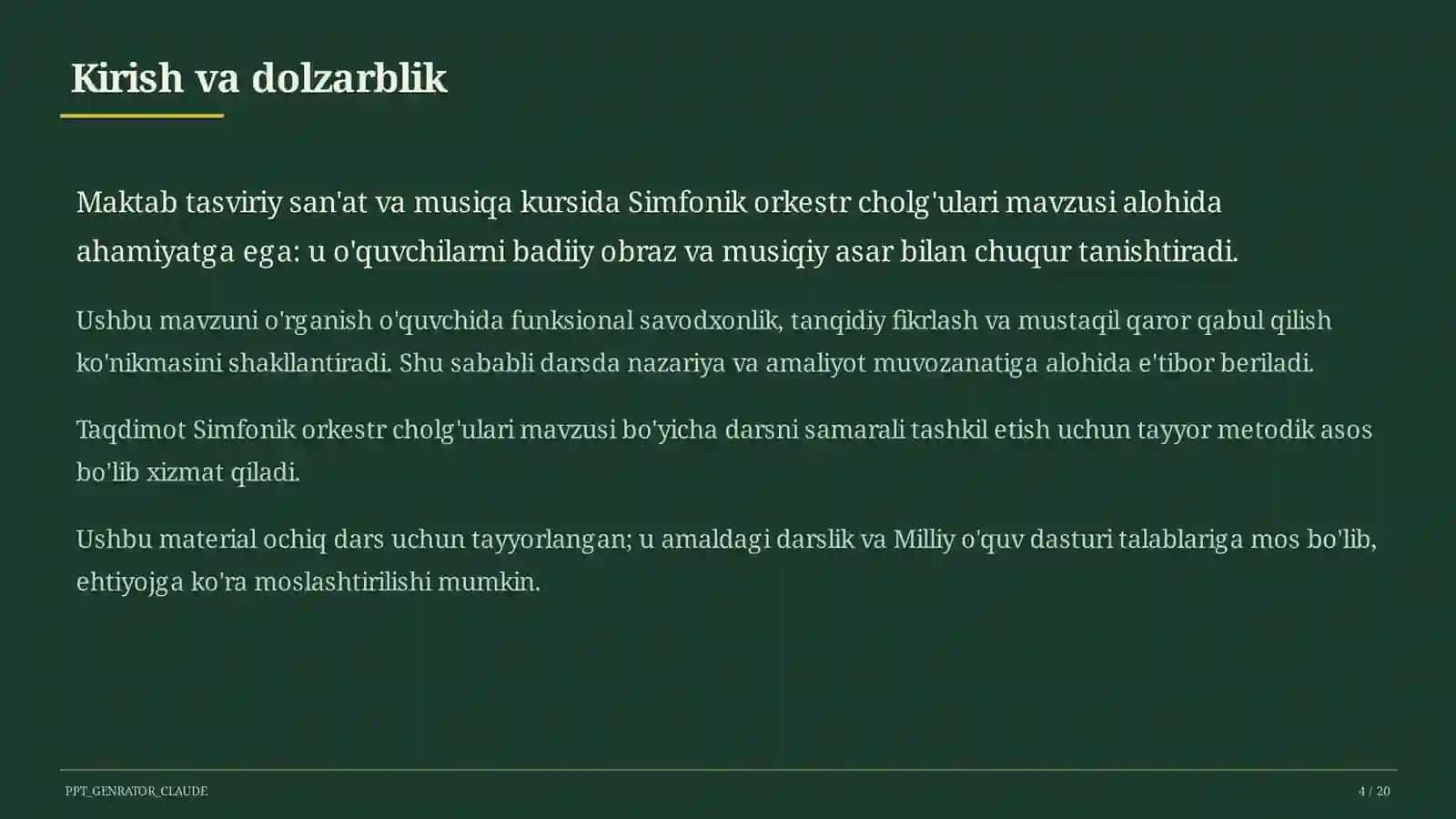 Simfonik orkestr cholg'ulari (5-sinf) 4