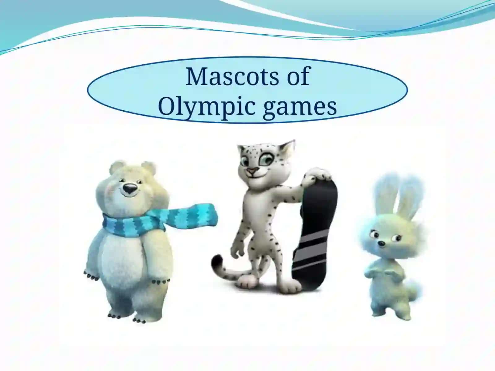 Mascots of Olympic games 4