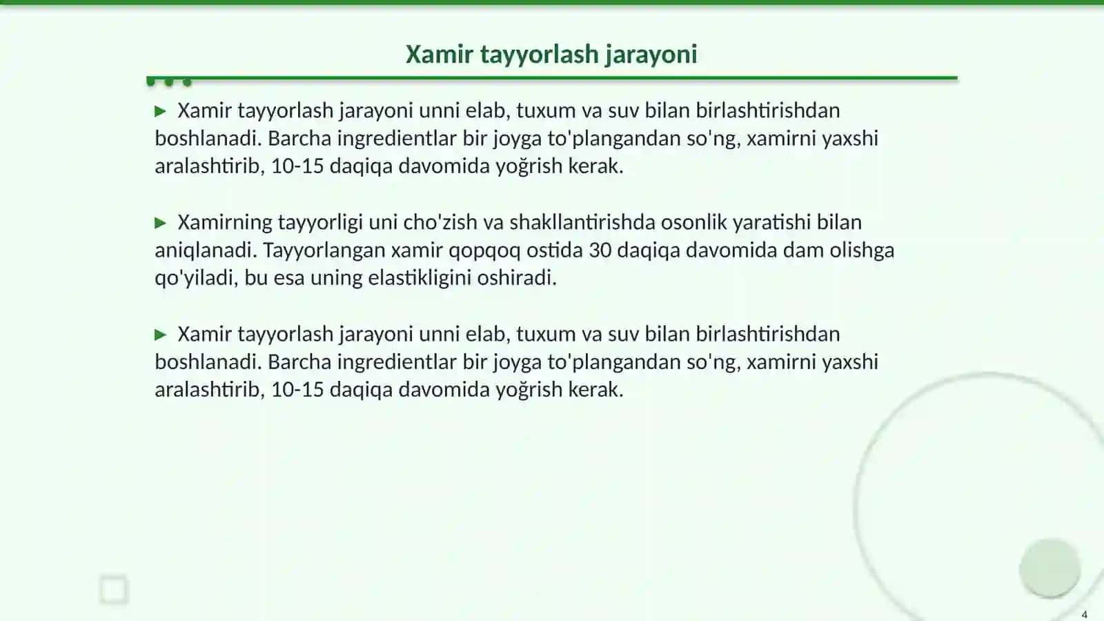 Makaron xamirini tayyorlash va presslash 4