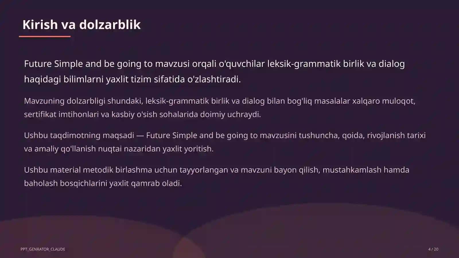 Future Simple and be going to (7-sinf) 4
