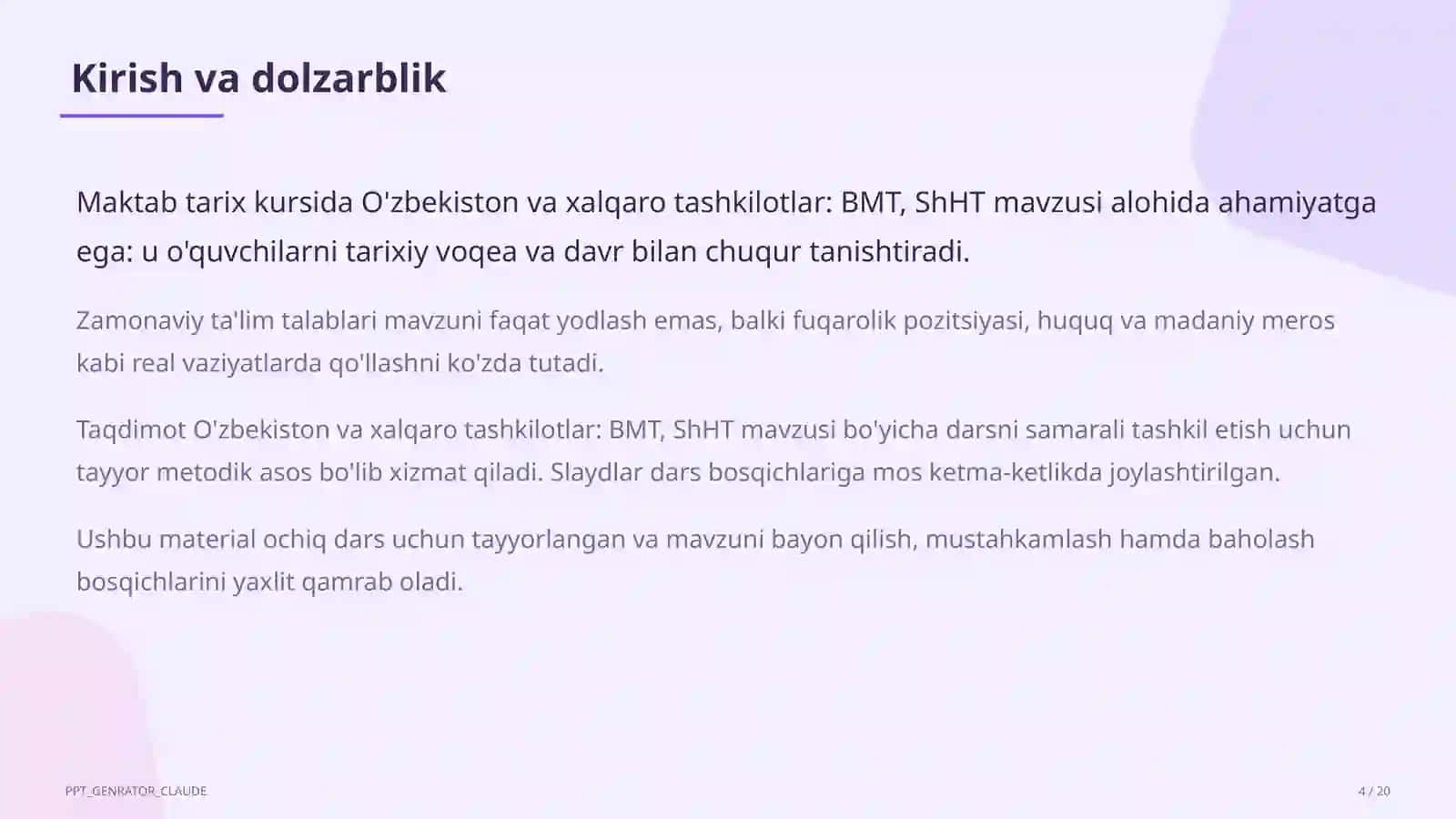 O'zbekiston va jahon tarixi (5–11) 4