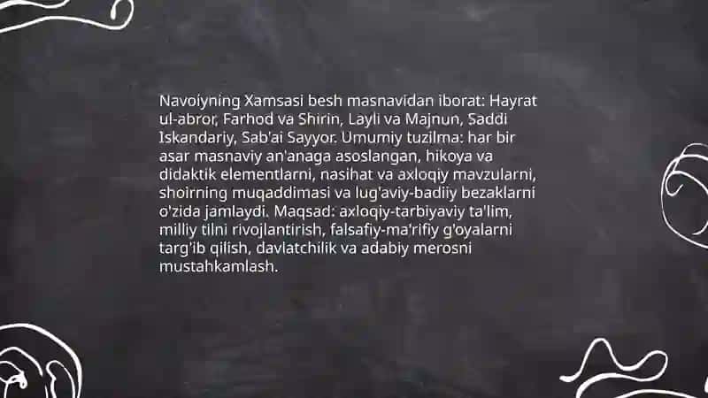 XV-XVI asrlar adabiyoti va Alisher Navoiy hayoti 4