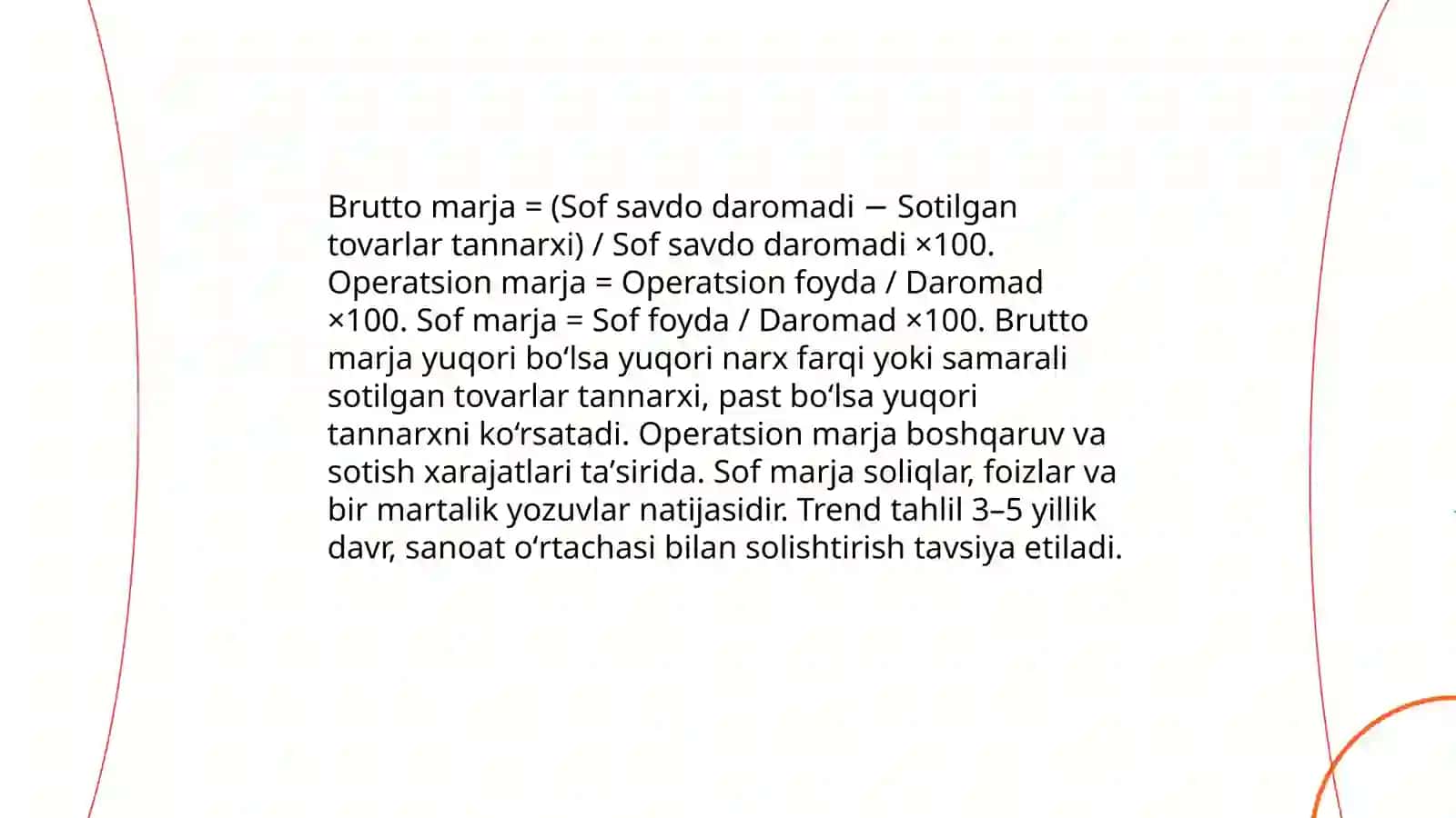 Kompaniya foydasi va xarajatlarini statistik tahlil qilish Jaloldinova Mahfuza 4