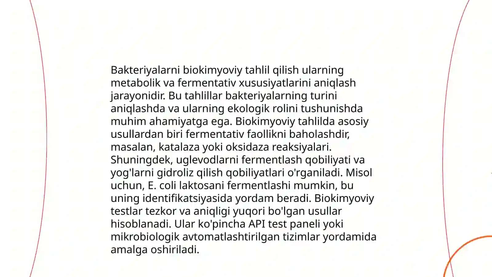 Bakteriyalarni fermentativ, biokimyoviy, serologik o’rganish. Oziq muhitlar 4