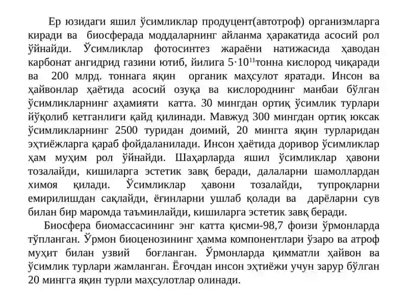 Ўсимлик ваҳайвонотдунёсинимуҳофаза қилиш 4