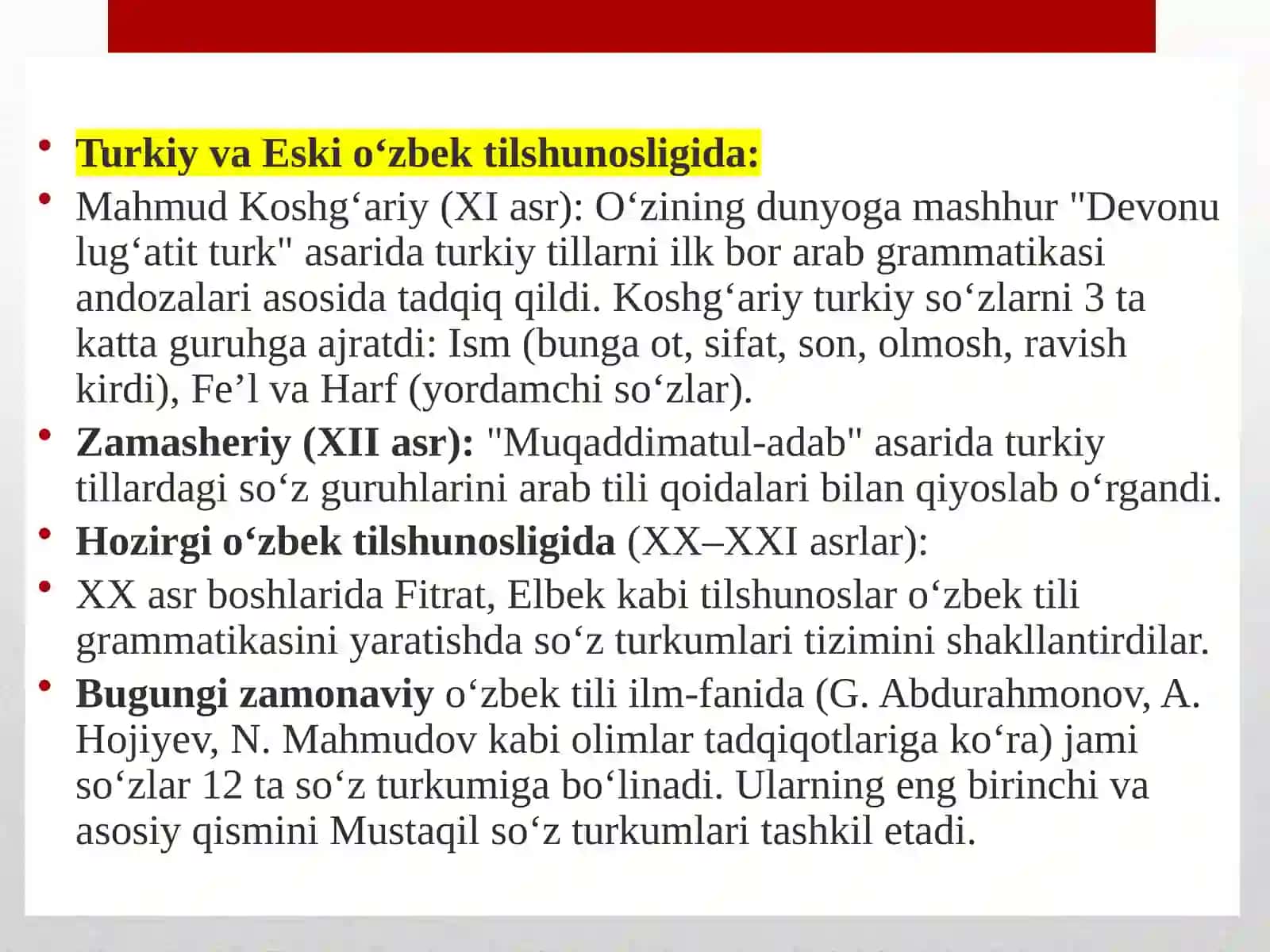 MUSTAQIL SO'Z TURKUMLARI 4