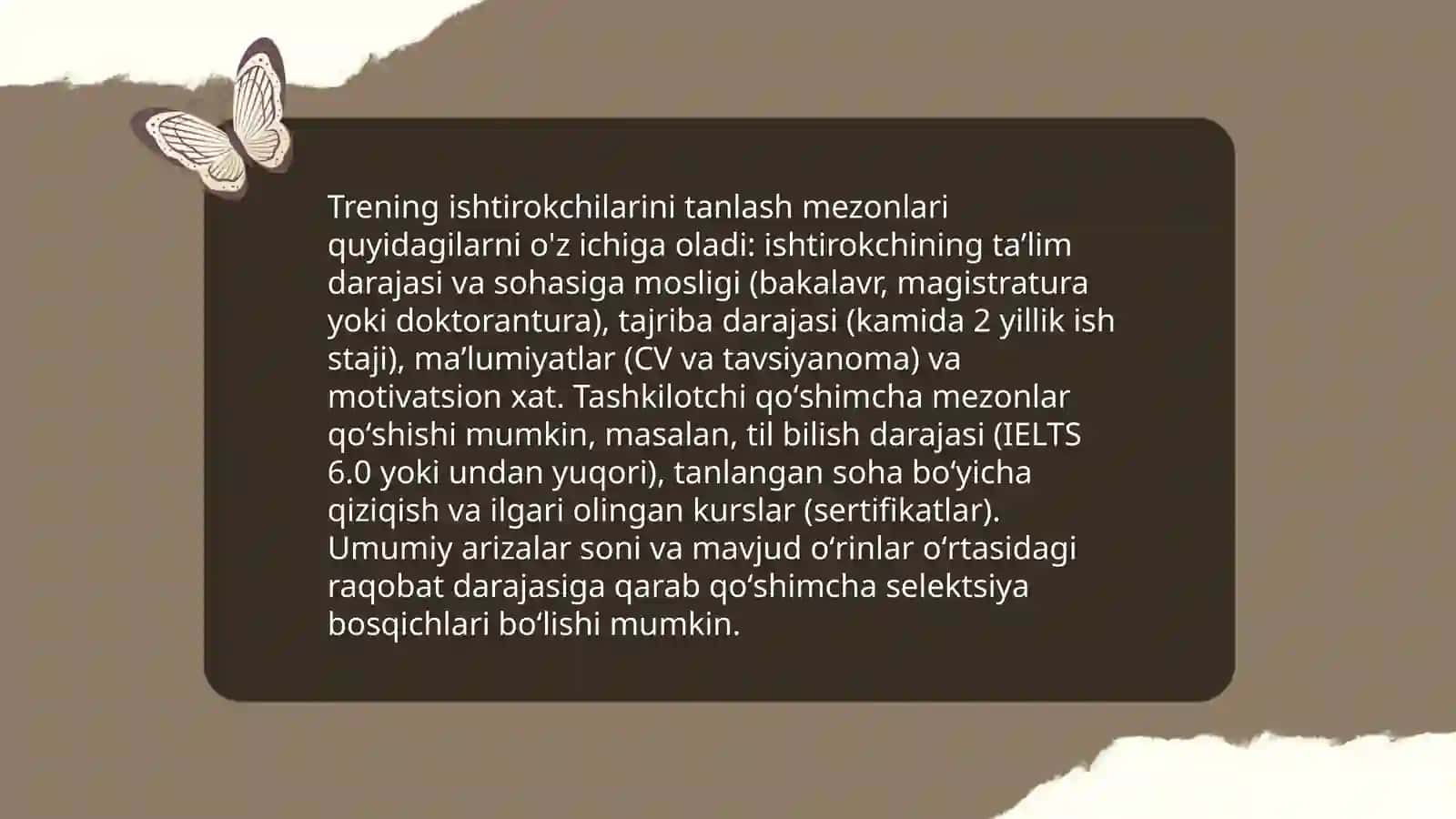 Psixologik treninglarni tashkil qilishning shartlari 4
