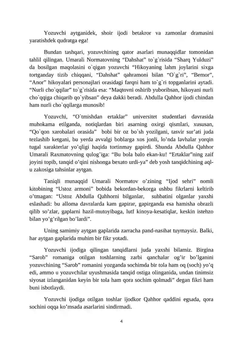 Abdulla Qahhorning satirik asarlarida xarakter yaratish mahorati 4