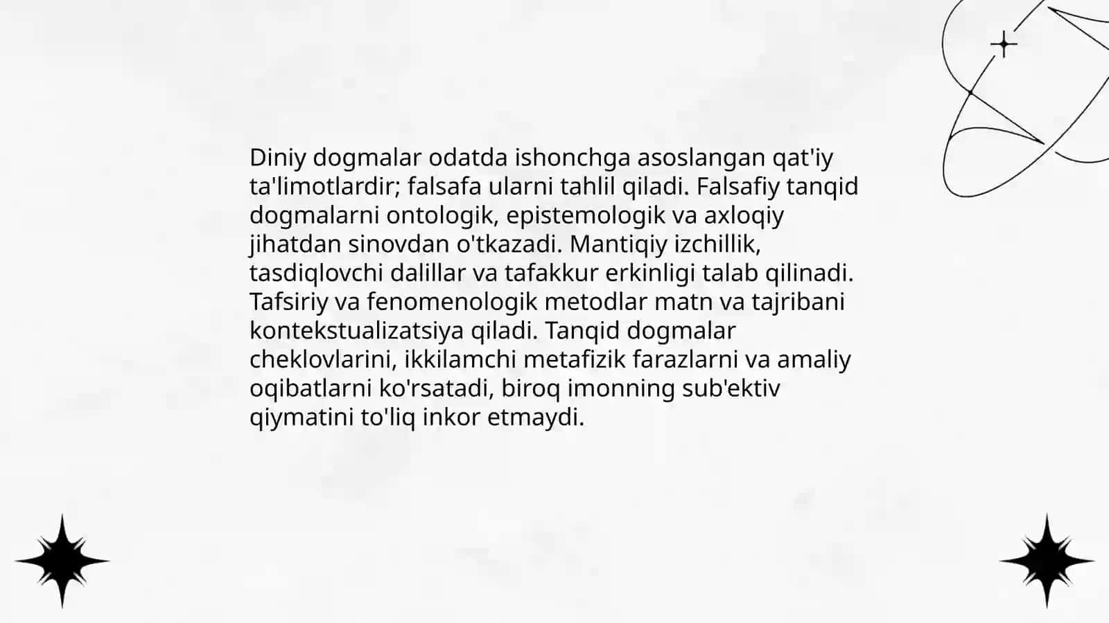 Falsafa va dinning o'zaro aloqadorligi 4