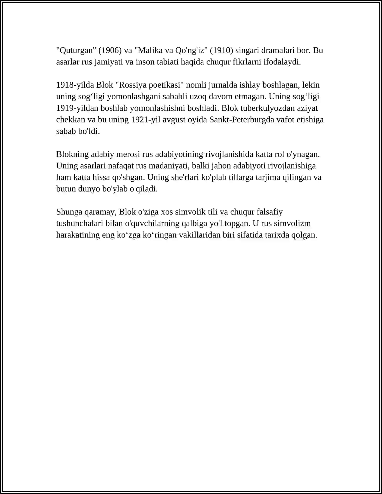 A BLOK 4