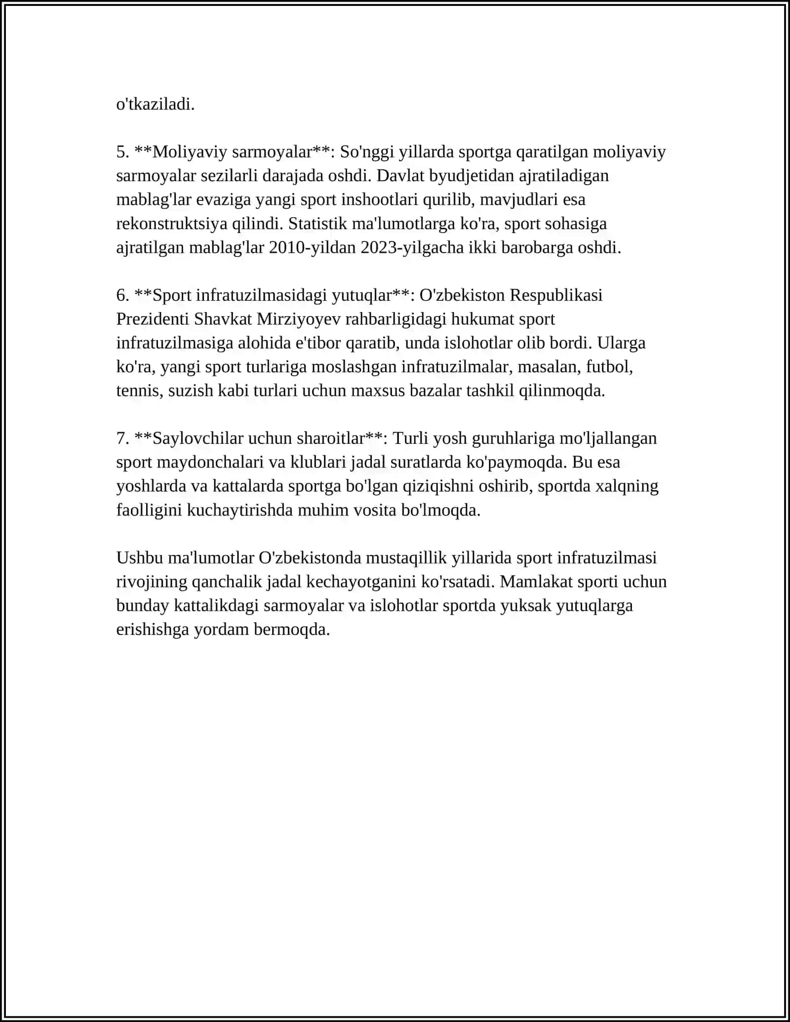 MUSTAQILLIK YILLARIDA SPORT SOHASI RIVOJI 4