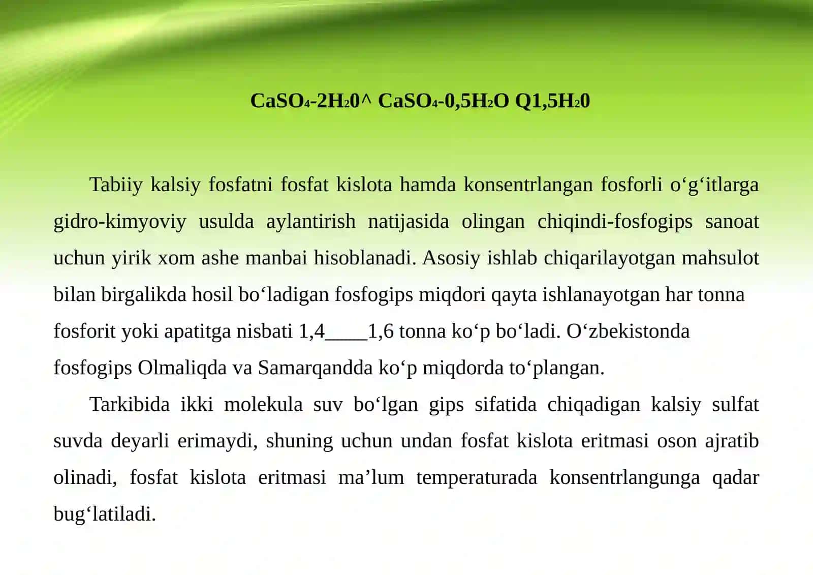 Gipsli bog‘lovchi moddalar 4