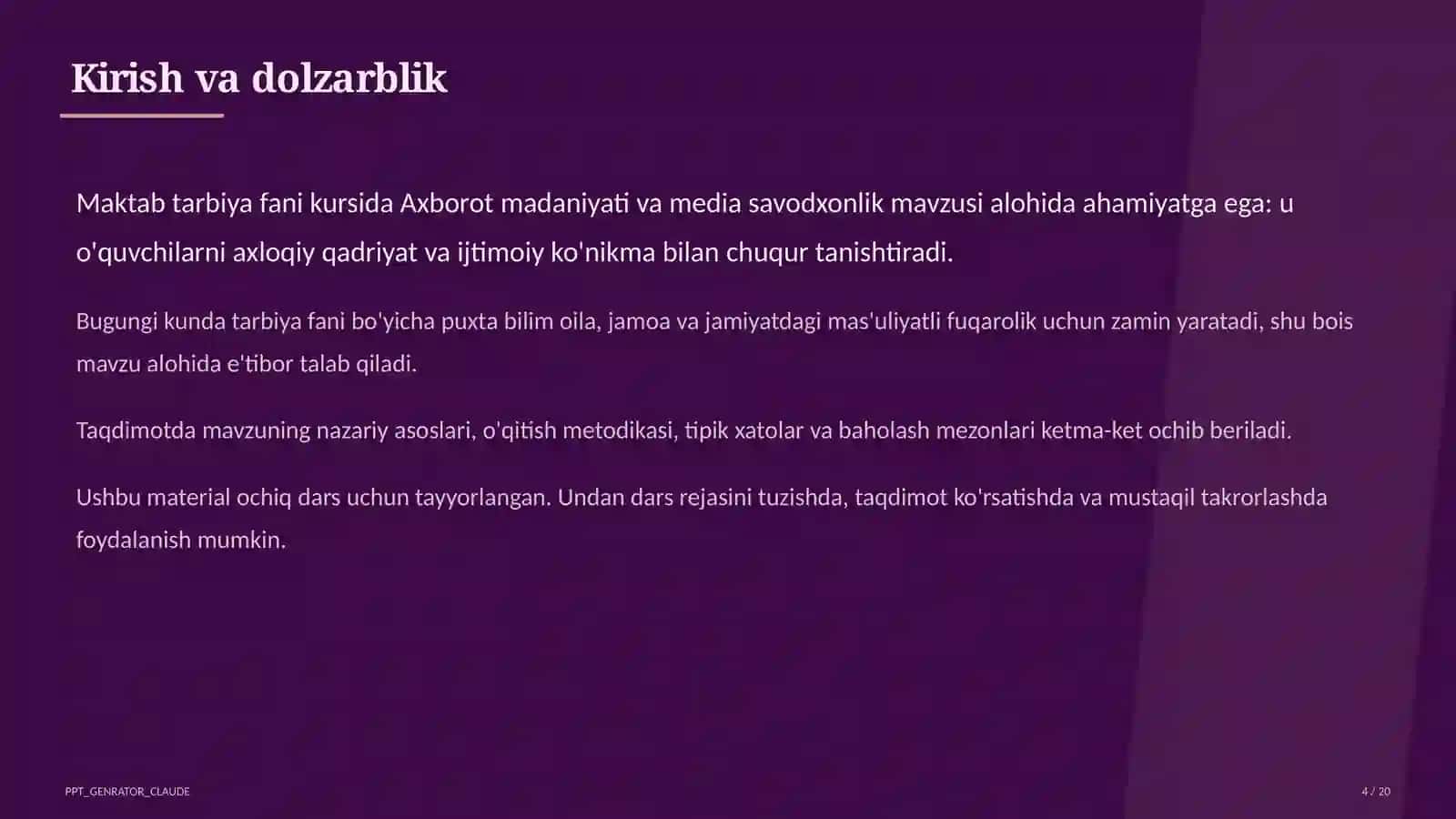 Axborot madaniyati va media savodxonlik (9-sinf) 4