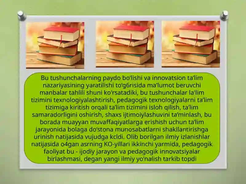 Boshlang’ich  sinf  o’quv  fanlarida innovatsion pedagogik texnologiyalarining qo’llanilishi 4