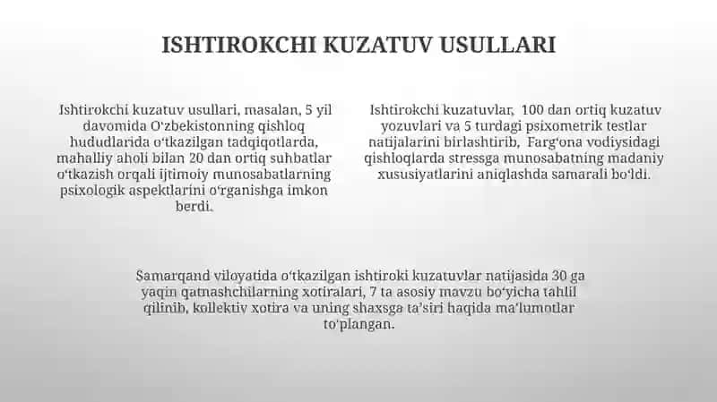 Etnopsixologik tadqiqotlarda qo'llaniladigan metodlar 4