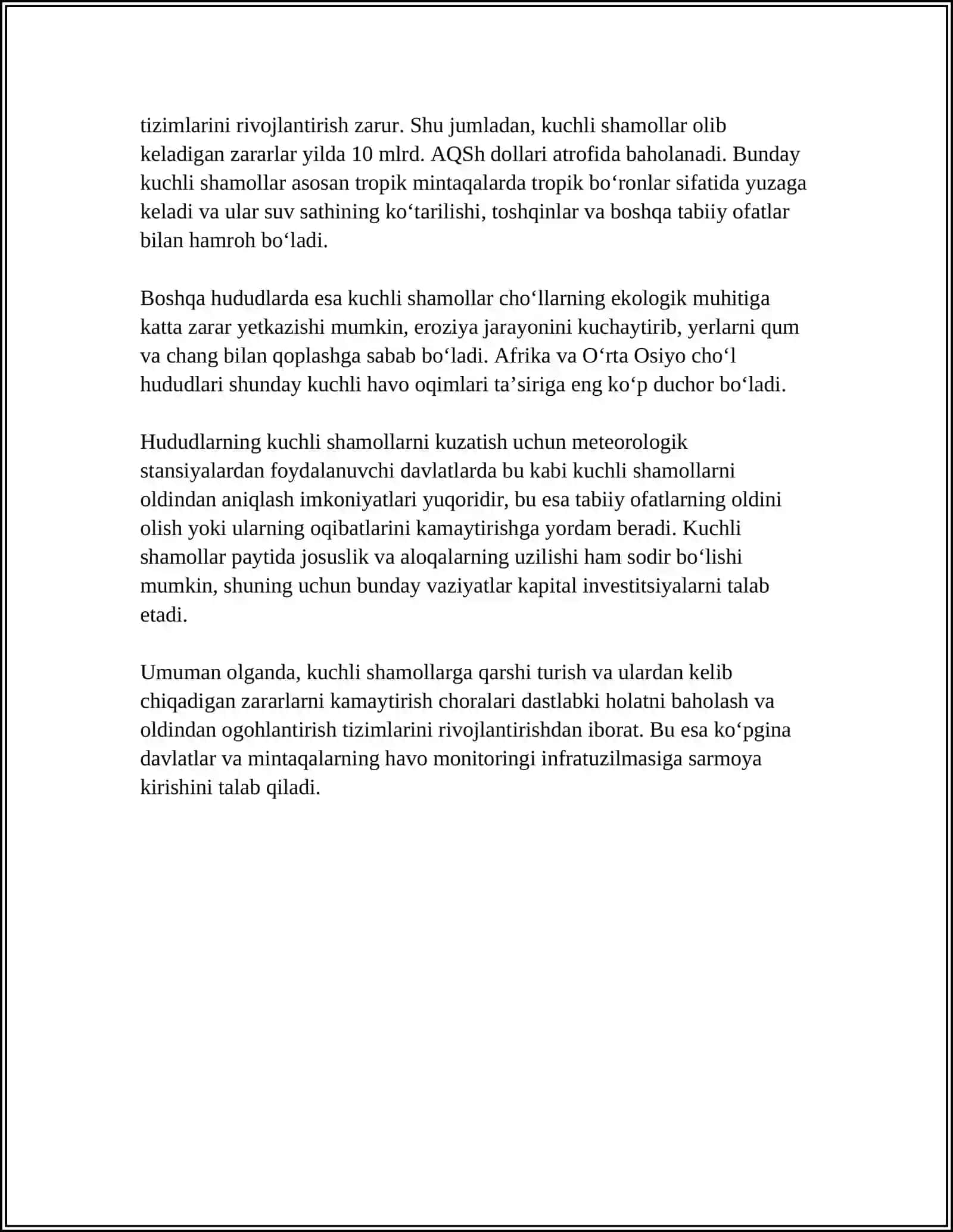ÓZBEKISTONDA NOQULAY MATEOROLOGIK HODISALAR 4