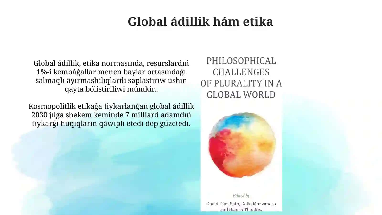 Global mashqalalardiń filosofiyaliq aspektleri 4