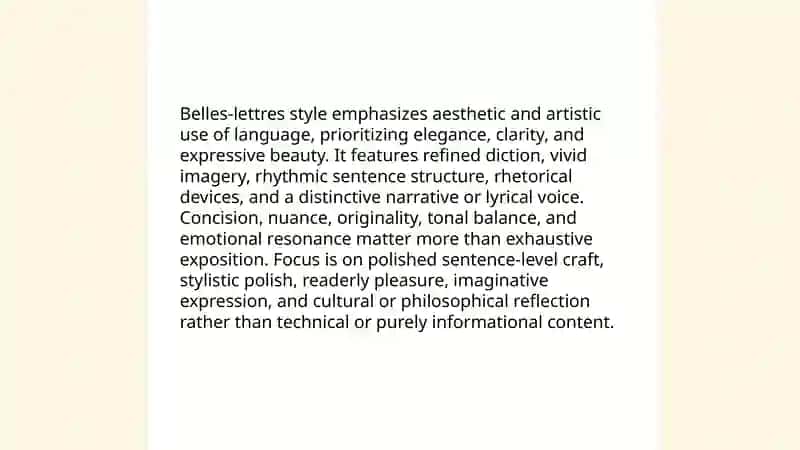 Belles letter style 4