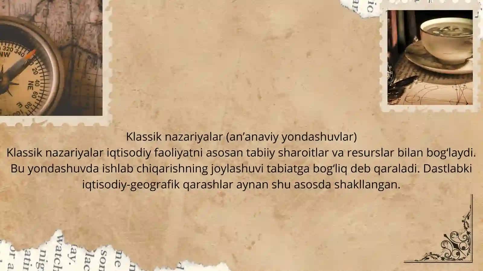 Iqtisodiy geografiyaning asosiy nazariya va konsepsiyalari 4