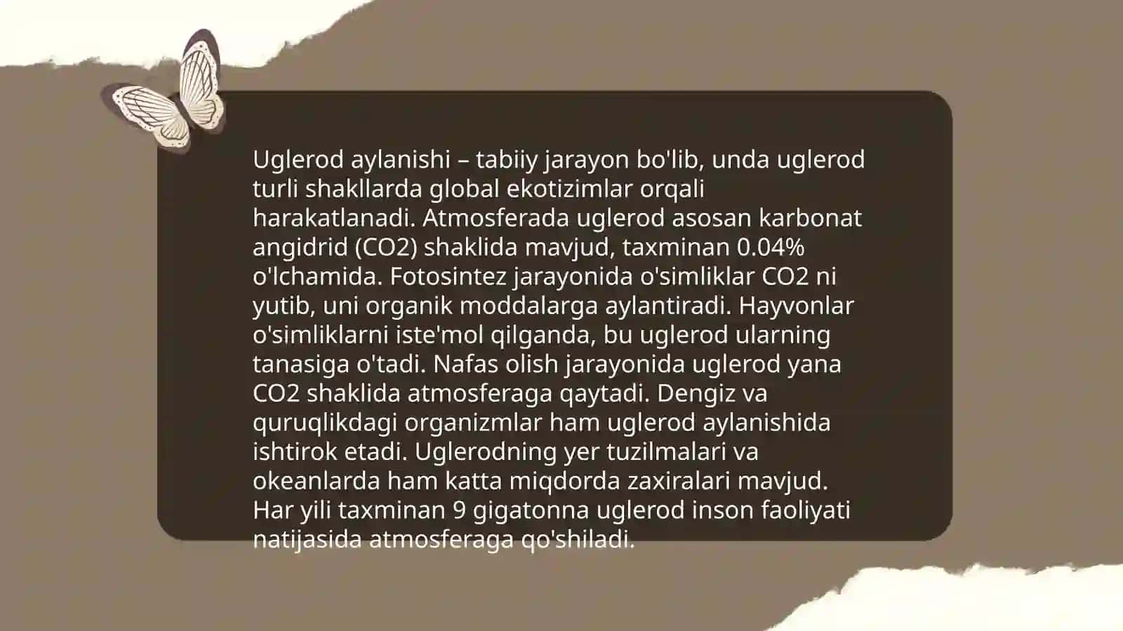 Biosferada modda va energiya aylanishi 4
