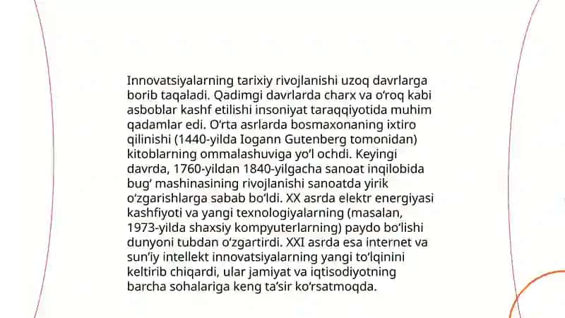 Innovatsiyalarning mohiyati va hususiyati 4