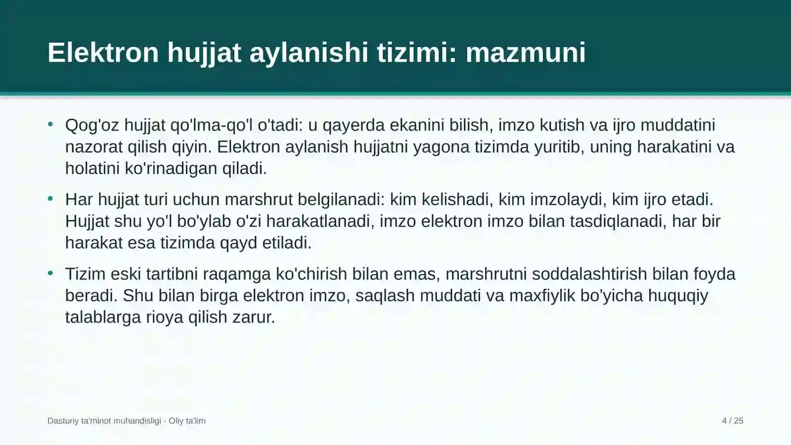 Arxeologiya ekspeditsiyalarida elektron hujjat aylanishi tizimini joriy etish 4