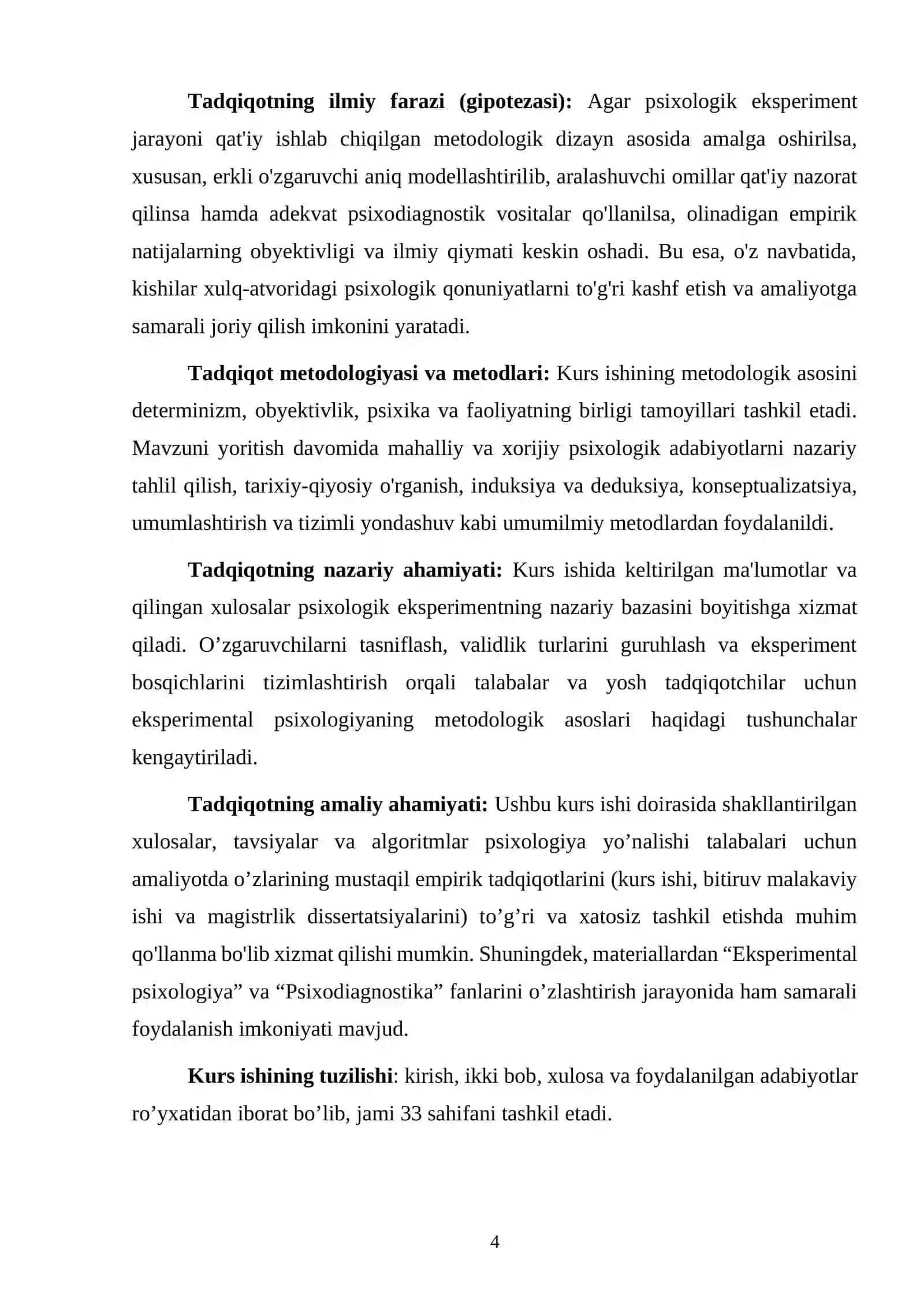 Psixologik eksperiment jarayoni va uning asosiy xususiyatlari 4
