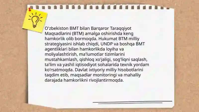 O'zbekistonning xalqaro tashkilotlar bilan hamkorlik aloqalari 4