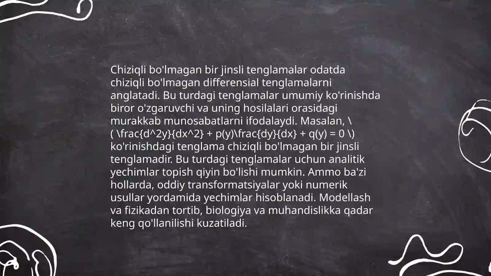 Chiziqli bir jinsli tenglamalar sistemasi 4